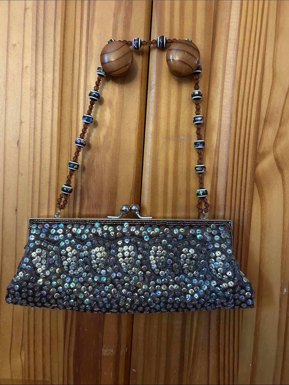 Beaded Sequin Evening Clutch